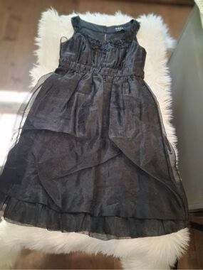BCBG Paris Black Tulle Party Dress